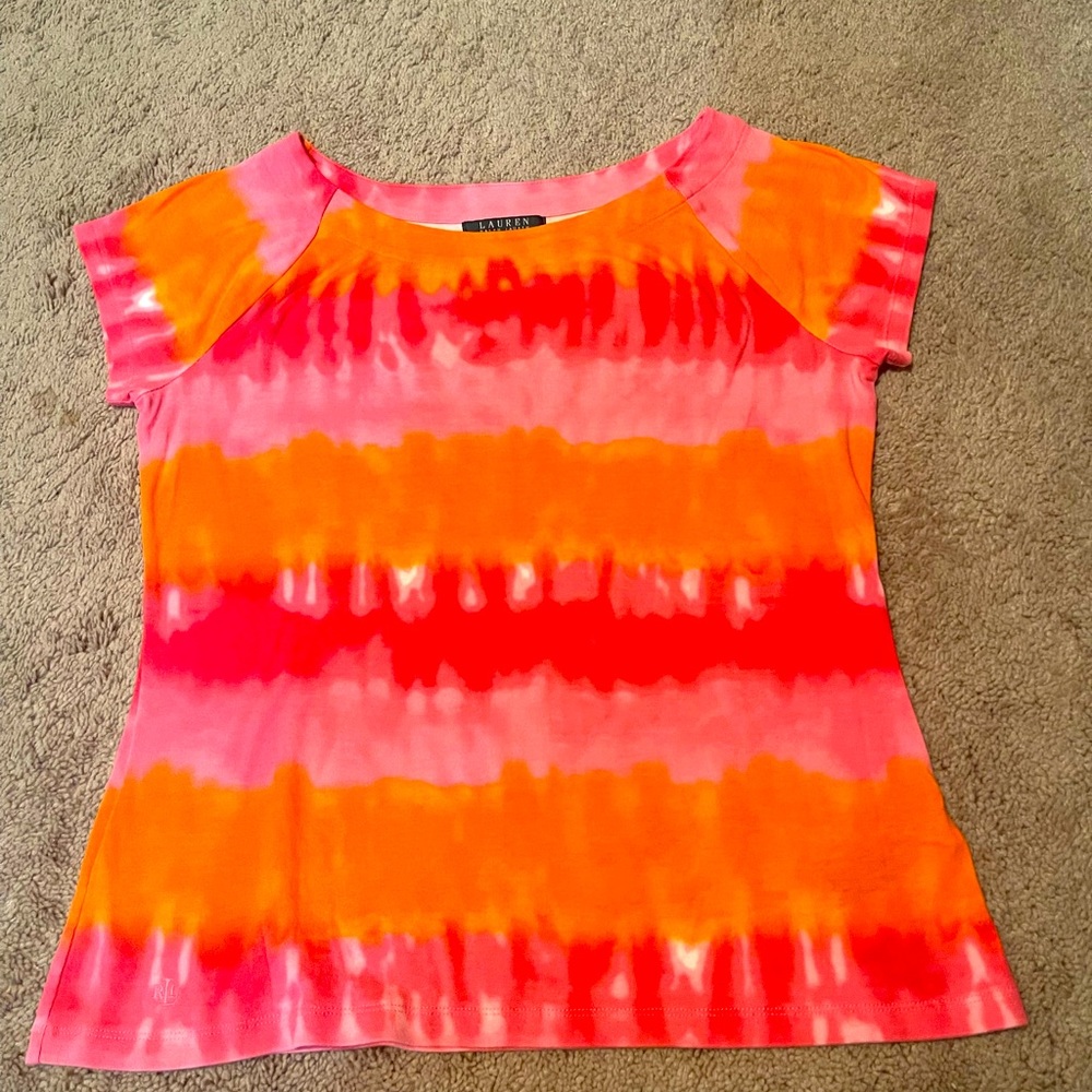 Ralph Lauren Tee  one size ❤️❤️❤️🧡